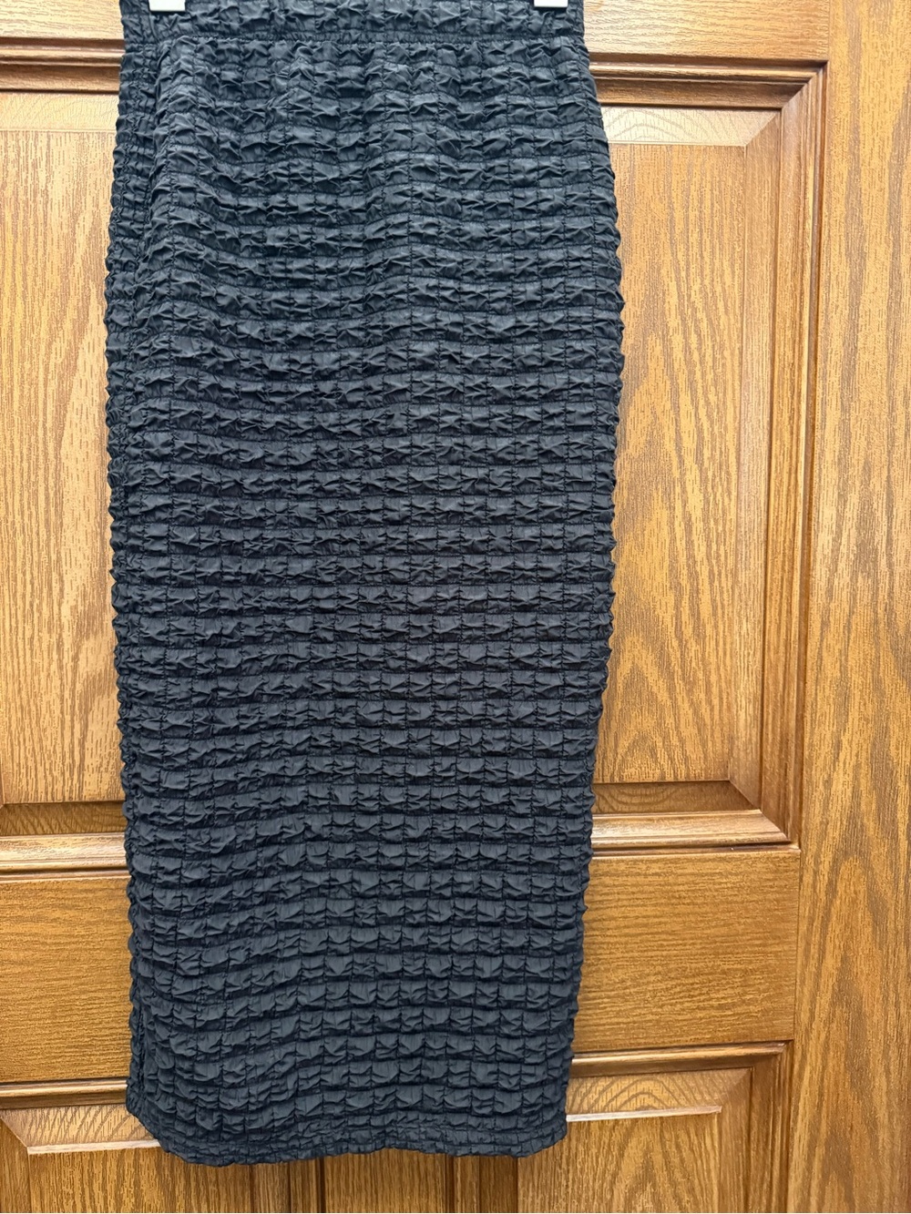 Urban Outfitters Black Textured Ruched Pencil Skirt